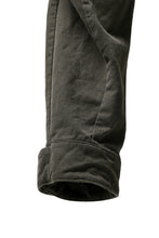Load image into Gallery viewer, daub CENTRAL SEAM BUTTONS CLOSURE PANTS / SOFT COTTON TWILL (KHAKI GREY)