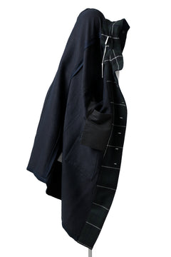 Load image into Gallery viewer, sus-sous medical coat / indigo herringbone (INDIGO CHARCOAL)