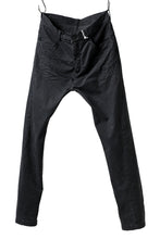 Load image into Gallery viewer, daub ERGONOMIC SEAM SLIM PANTS / STRETCH COTTON (BLACK)