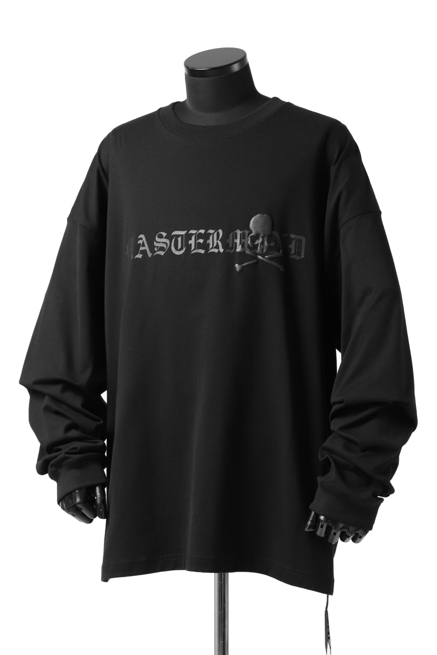 画像をギャラリービューアに読み込む, mastermind JAPAN BOXY-FIT LS / RUBBER AND FOAM PRINTED (BLACK)