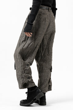 画像をギャラリービューアに読み込む, YUTA MATSUOKA buggy trousers / primitive wool (brown)