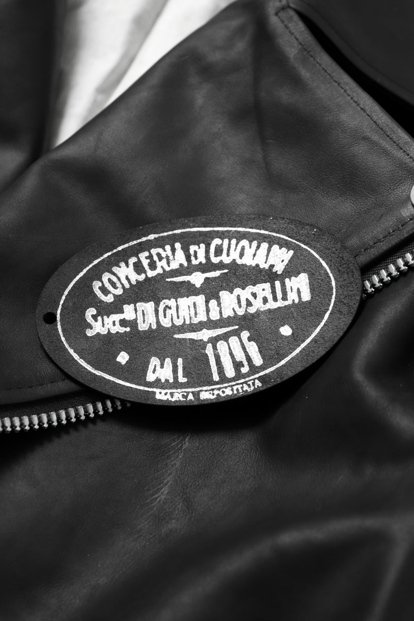 Load image into Gallery viewer, ISAMU KATAYAMA BACKLASH xx GUIDI COMMA 8 DOUBLE RIDERS / CALF "Vitello Fiore Volonato" (BLACK) ※
