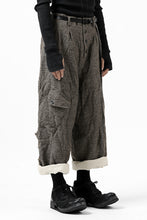 画像をギャラリービューアに読み込む, YUTA MATSUOKA buggy trousers / primitive wool (brown)