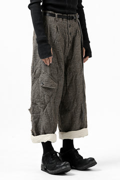 画像をギャラリービューアに読み込む, YUTA MATSUOKA buggy trousers / primitive wool (brown)