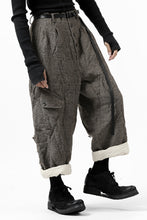 画像をギャラリービューアに読み込む, YUTA MATSUOKA buggy trousers / primitive wool (brown)