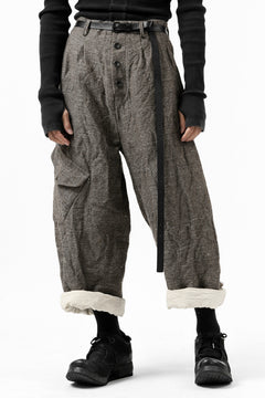 画像をギャラリービューアに読み込む, YUTA MATSUOKA buggy trousers / primitive wool (brown)