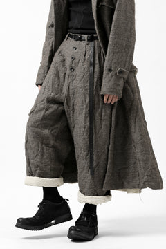 画像をギャラリービューアに読み込む, YUTA MATSUOKA buggy trousers / primitive wool (brown)