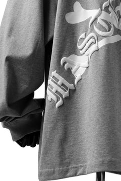 画像をギャラリービューアに読み込む, mastermind JAPAN BOXY-FIT LS / RUBBER AND FOAM PRINTED (GREY)