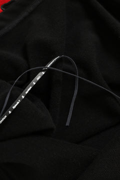 Load image into Gallery viewer, mastermind JAPAN COMBI PULLOVER TOPS / CHECK SHIRT SLEEVE (BLACK x RED)