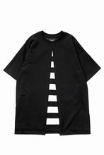 画像をギャラリービューアに読み込む, A.F ARTEFACT "OVERLAP" LAYERED LOOSEY TOPS (BLACK×IVORY)