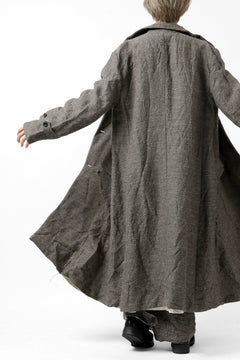 画像をギャラリービューアに読み込む, YUTA MATSUOKA double-breasted long coat / primitive wool (brown)