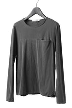 Load image into Gallery viewer, daub CHEST POCKET LONG SLEEVE CUT SEWN / COLD DYED JERSEY (GREY)