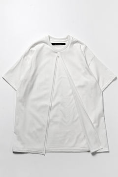 画像をギャラリービューアに読み込む, A.F ARTEFACT "OVERLAP" LAYERED LOOSEY TOPS (WHITE)