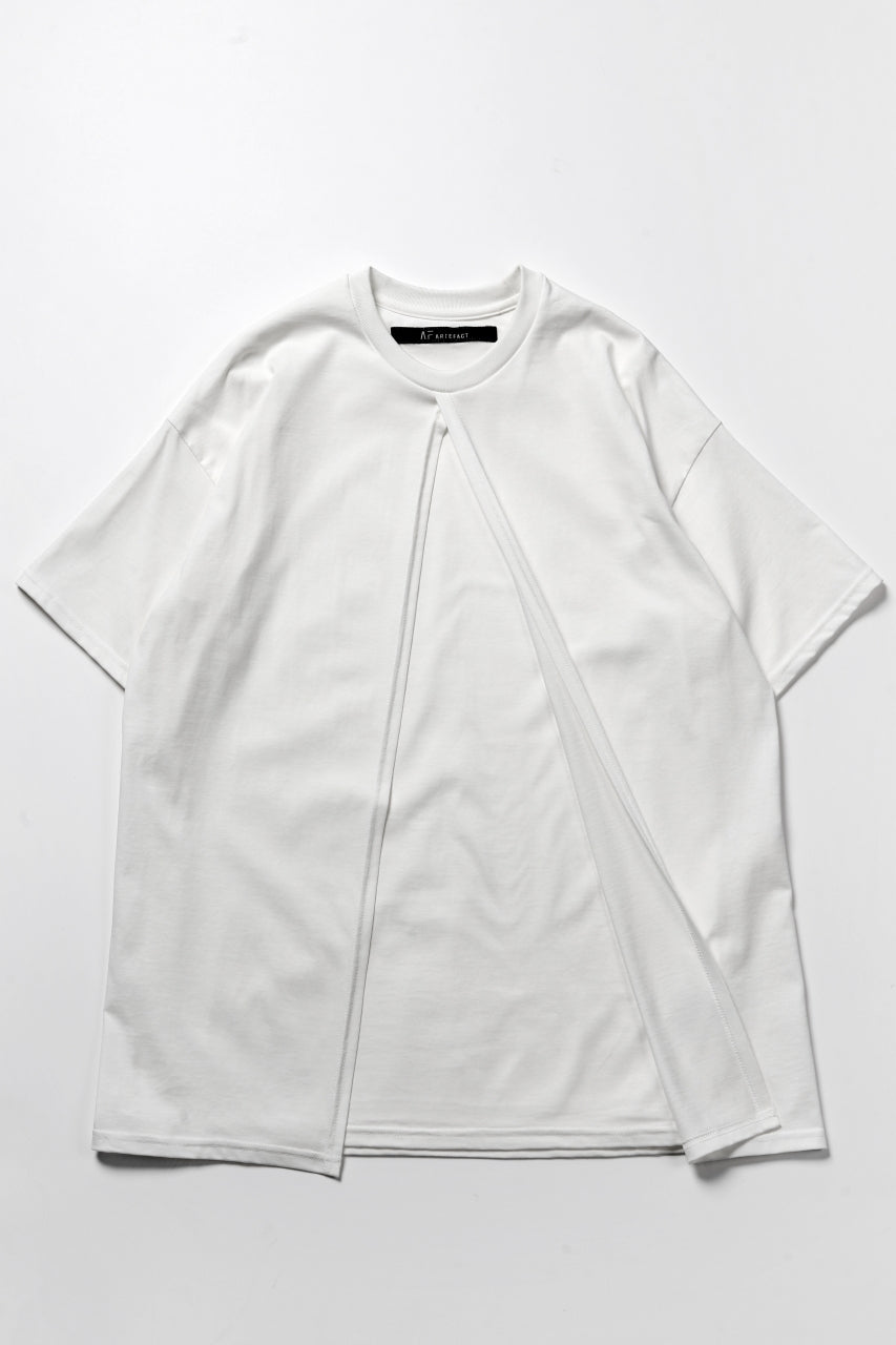 画像をギャラリービューアに読み込む, A.F ARTEFACT "OVERLAP" LAYERED LOOSEY TOPS (WHITE)