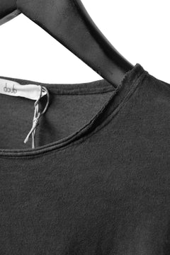 Load image into Gallery viewer, daub CHEST POCKET LONG SLEEVE CUT SEWN / COLD DYED JERSEY (DARK GREY)