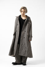 画像をギャラリービューアに読み込む, YUTA MATSUOKA double-breasted long coat / primitive wool (brown)