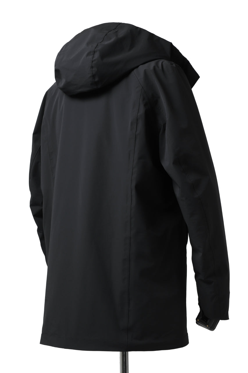 Hannibal. Waterproof Hoodie Jacket / Reyk 105. Thermore® (MAT BLACK)