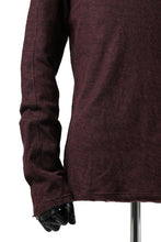 Load image into Gallery viewer, daub ERGONOMIC LONG SLEEVE KNIT SEWN / KNOTTING DOUBLE FACE (OFF RED)