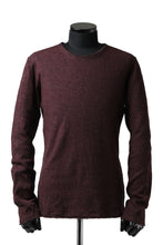 Load image into Gallery viewer, daub ERGONOMIC LONG SLEEVE KNIT SEWN / KNOTTING DOUBLE FACE (OFF RED)