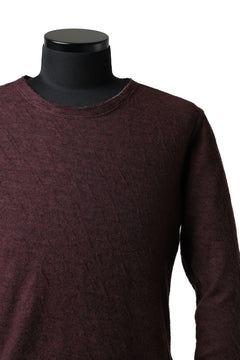 Load image into Gallery viewer, daub ERGONOMIC LONG SLEEVE KNIT SEWN / KNOTTING DOUBLE FACE (OFF RED)
