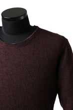 Load image into Gallery viewer, daub ERGONOMIC LONG SLEEVE KNIT SEWN / KNOTTING DOUBLE FACE (OFF RED)