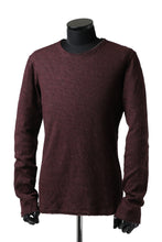 Load image into Gallery viewer, daub ERGONOMIC LONG SLEEVE KNIT SEWN / KNOTTING DOUBLE FACE (OFF RED)