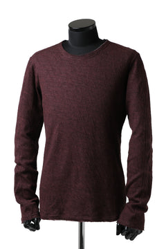 Load image into Gallery viewer, daub ERGONOMIC LONG SLEEVE KNIT SEWN / KNOTTING DOUBLE FACE (OFF RED)