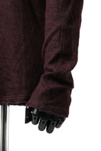 Load image into Gallery viewer, daub ERGONOMIC LONG SLEEVE KNIT SEWN / KNOTTING DOUBLE FACE (OFF RED)