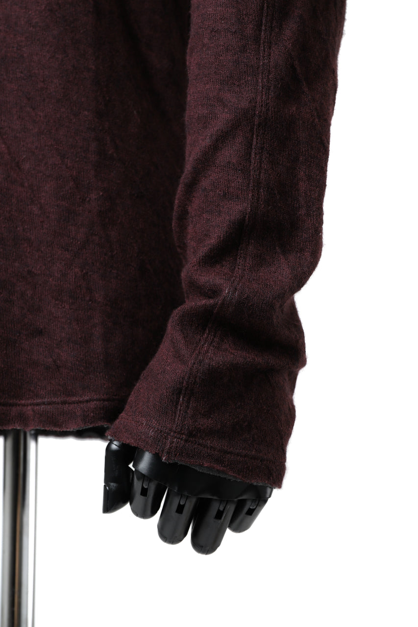 Load image into Gallery viewer, daub ERGONOMIC LONG SLEEVE KNIT SEWN / KNOTTING DOUBLE FACE (OFF RED)