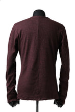 Load image into Gallery viewer, daub ERGONOMIC LONG SLEEVE KNIT SEWN / KNOTTING DOUBLE FACE (OFF RED)