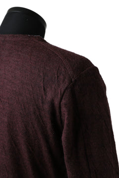 Load image into Gallery viewer, daub ERGONOMIC LONG SLEEVE KNIT SEWN / KNOTTING DOUBLE FACE (OFF RED)