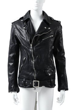 Load image into Gallery viewer, ISAMU KATAYAMA BACKLASH DOUBLE BREASTED JACKET / DOUBLE-SHOULDER OBJECT DYED (BLACK)