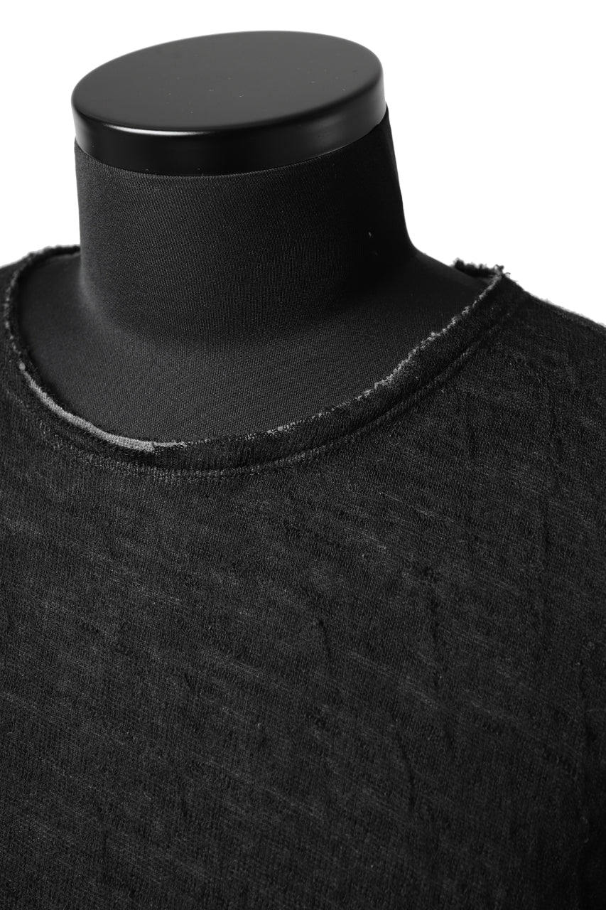 Load image into Gallery viewer, daub ERGONOMIC LONG SLEEVE KNIT SEWN / KNOTTING DOUBLE FACE (BLACK)