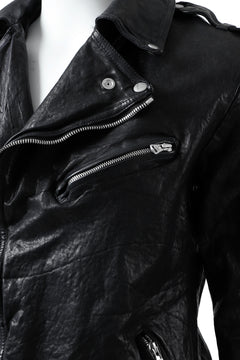 Load image into Gallery viewer, ISAMU KATAYAMA BACKLASH DOUBLE BREASTED JACKET / DOUBLE-SHOULDER OBJECT DYED (BLACK)