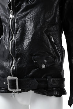 Load image into Gallery viewer, ISAMU KATAYAMA BACKLASH DOUBLE BREASTED JACKET / DOUBLE-SHOULDER OBJECT DYED (BLACK)