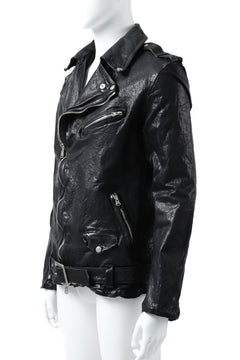 Load image into Gallery viewer, ISAMU KATAYAMA BACKLASH DOUBLE BREASTED JACKET / DOUBLE-SHOULDER OBJECT DYED (BLACK)