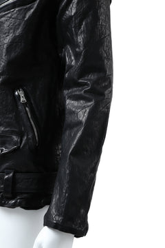 Load image into Gallery viewer, ISAMU KATAYAMA BACKLASH DOUBLE BREASTED JACKET / DOUBLE-SHOULDER OBJECT DYED (BLACK)