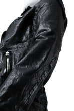 Load image into Gallery viewer, ISAMU KATAYAMA BACKLASH DOUBLE BREASTED JACKET / DOUBLE-SHOULDER OBJECT DYED (BLACK)