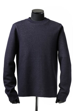 Load image into Gallery viewer, daub ROUND NECK SWEAT PULL OVER / KNIT JERSEY (NAVY)