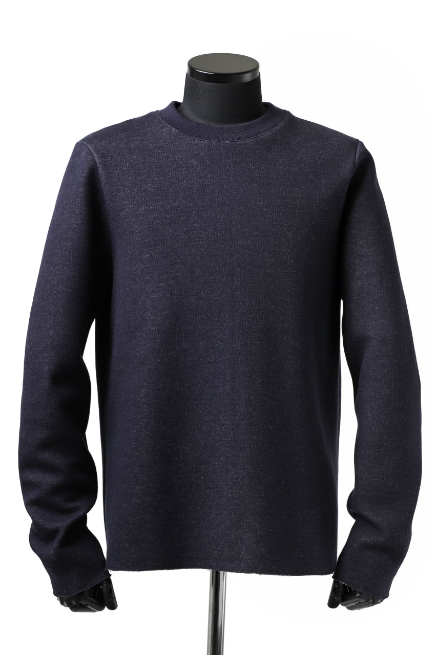 Load image into Gallery viewer, daub ROUND NECK SWEAT PULL OVER / KNIT JERSEY (NAVY)