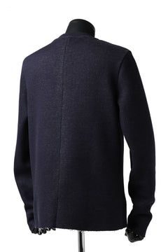 Load image into Gallery viewer, daub ROUND NECK SWEAT PULL OVER / KNIT JERSEY (NAVY)