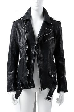 Load image into Gallery viewer, ISAMU KATAYAMA BACKLASH DOUBLE BREASTED JACKET / DOUBLE-SHOULDER OBJECT DYED (BLACK)