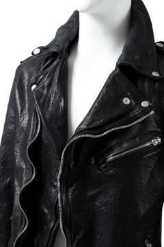 Load image into Gallery viewer, ISAMU KATAYAMA BACKLASH DOUBLE BREASTED JACKET / DOUBLE-SHOULDER OBJECT DYED (BLACK)