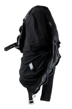 Load image into Gallery viewer, ISAMU KATAYAMA BACKLASH DOUBLE BREASTED JACKET / DOUBLE-SHOULDER OBJECT DYED (BLACK)