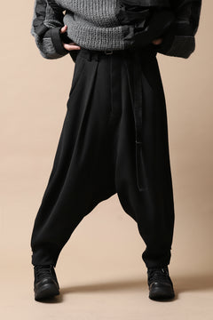 画像をギャラリービューアに読み込む, SOSNOVSKA exclusive CLOWN STYLE PANTS / WOOL STRETCH (BLACK)