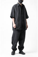 画像をギャラリービューアに読み込む, Y's.... WRINKLE TEXTURE TACTICAL PANTS (BLACK)