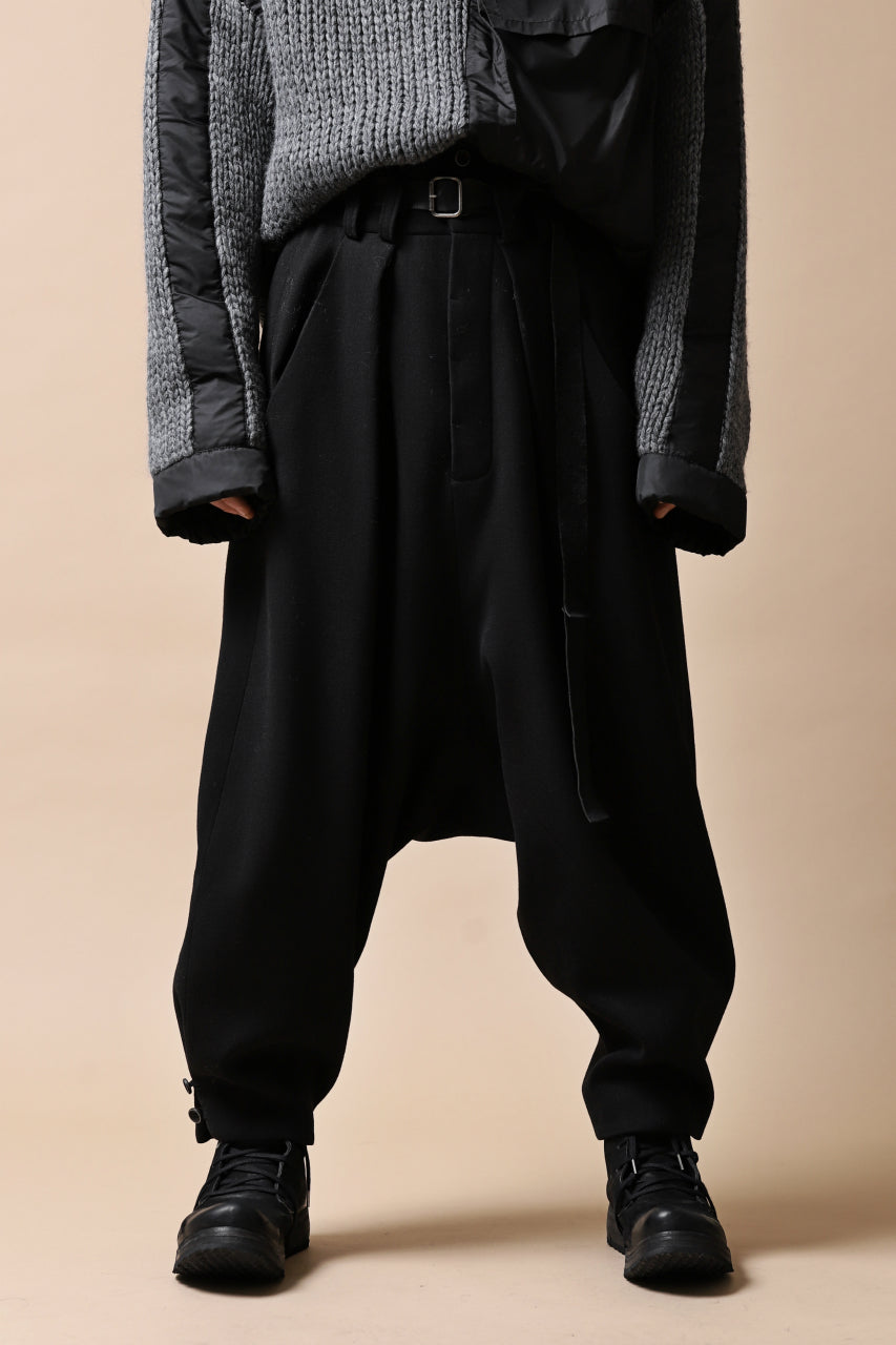 画像をギャラリービューアに読み込む, SOSNOVSKA exclusive CLOWN STYLE PANTS / WOOL STRETCH (BLACK)