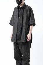画像をギャラリービューアに読み込む, Y's.... WRINKLE TEXTURE LAYERED H/S SHIRT (BLACK)