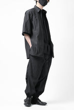 画像をギャラリービューアに読み込む, Y's.... WRINKLE TEXTURE TACTICAL PANTS (BLACK)