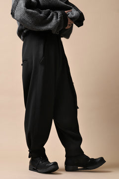 画像をギャラリービューアに読み込む, SOSNOVSKA exclusive CLOWN STYLE PANTS / WOOL STRETCH (BLACK)